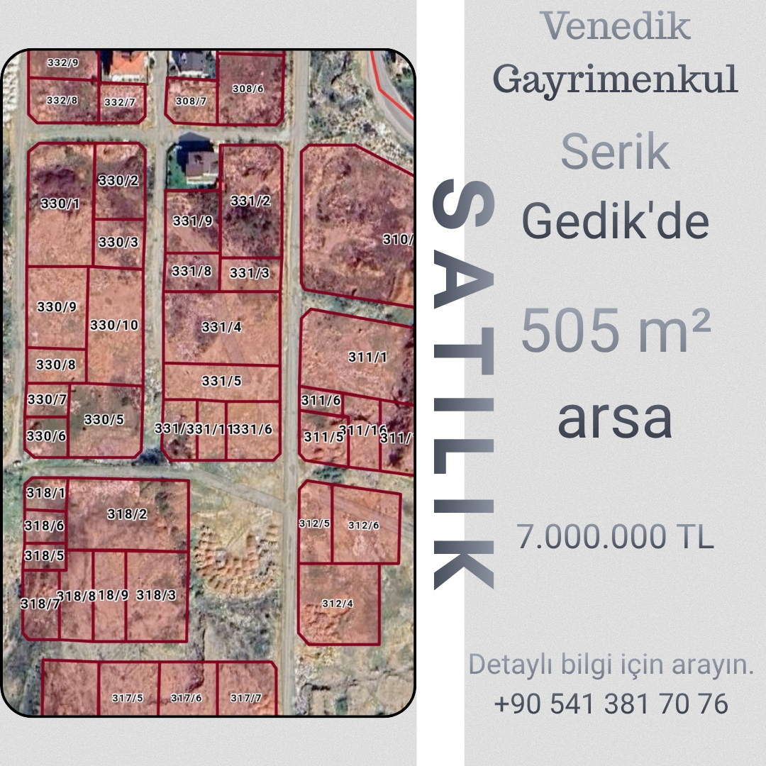 SERİK GEDİK ARSA